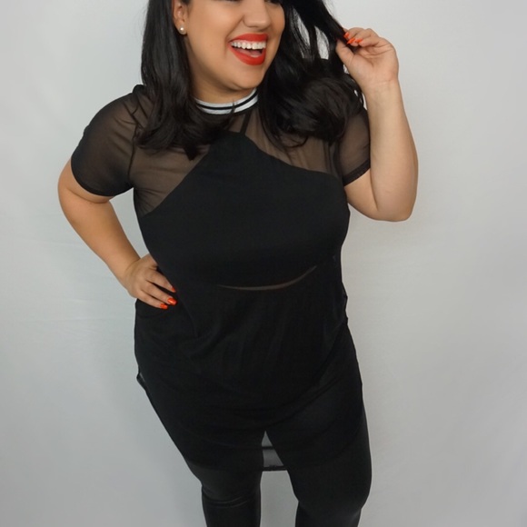 Sheer black t-shirt/Dress - Picture 3 of 3